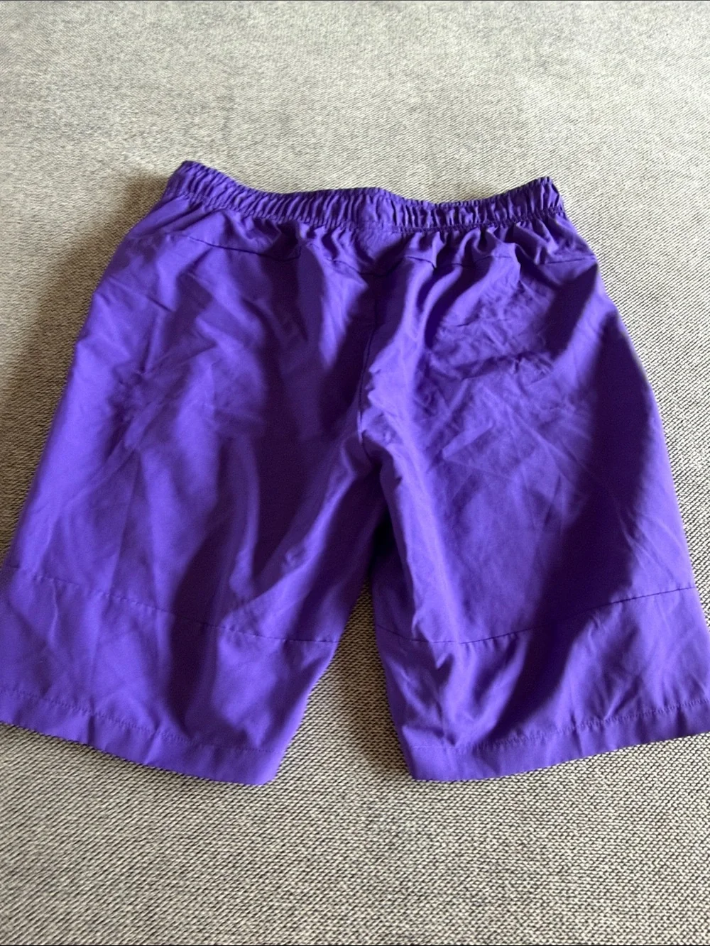 NWOT St. Thomas Football Nike Men’s Purple Athletic Shorts White Swoosh sz Lg